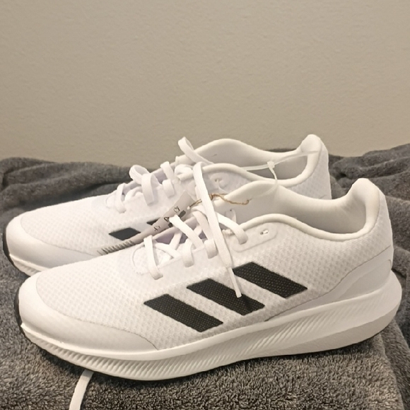 adidas Other - Adidas White Mesh Sneakers with Black Stripes